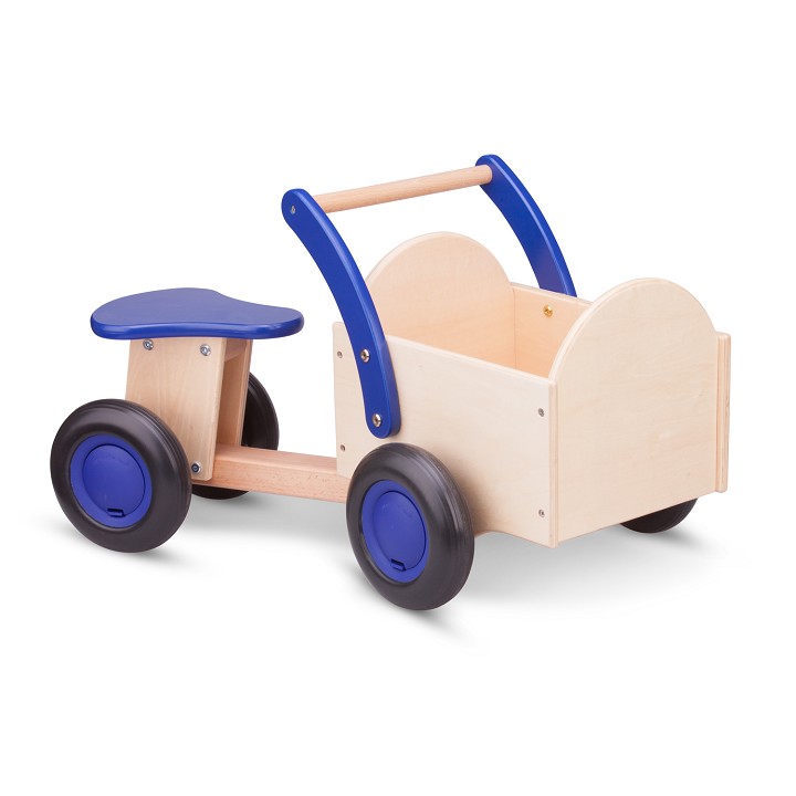 New Classic Toys - Bakfiets - Blank/Blauw